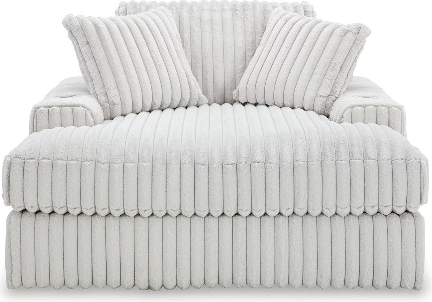 Stupendous Oversized Chaise In Alloy 2590315