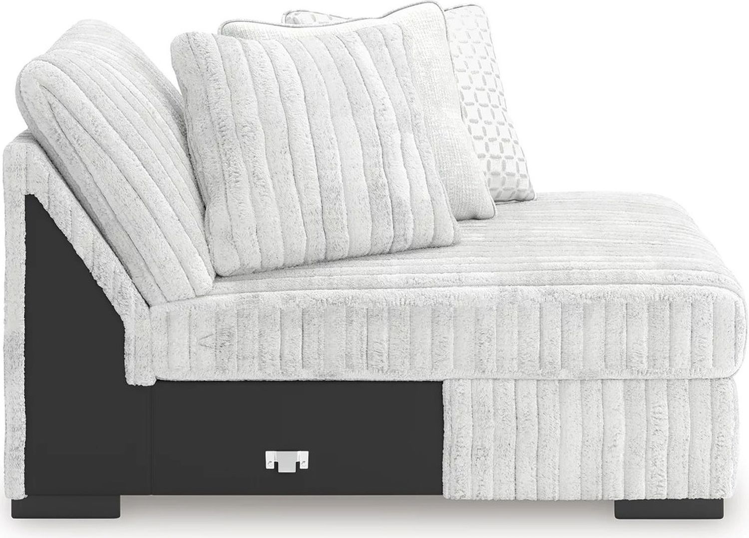 Stupendous 3-Piece Sectional with RAF Chaise In Alloy 25903S15
