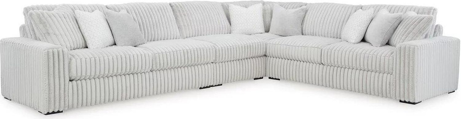 Stupendous 4-Piece Sectional In Alloy 25903S2