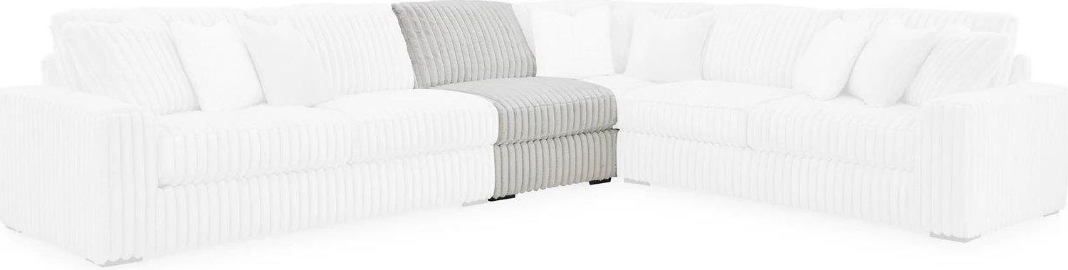 Stupendous 4-Piece Sectional In Alloy 25903S2