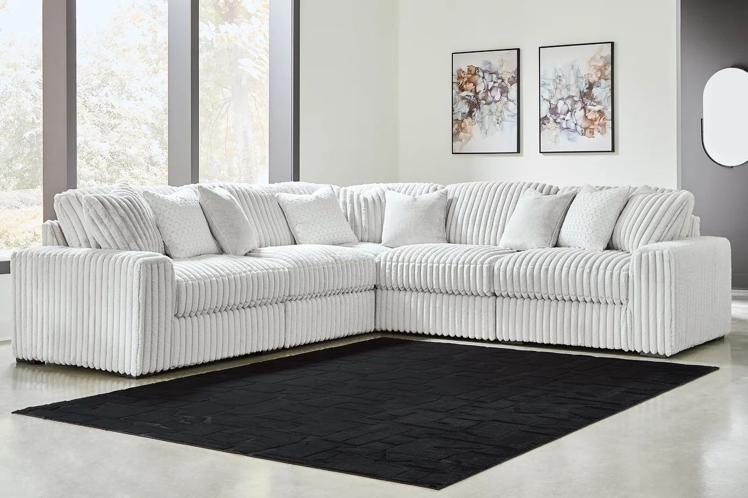 Stupendous 5-Piece Sectional In Alloy 25903S24