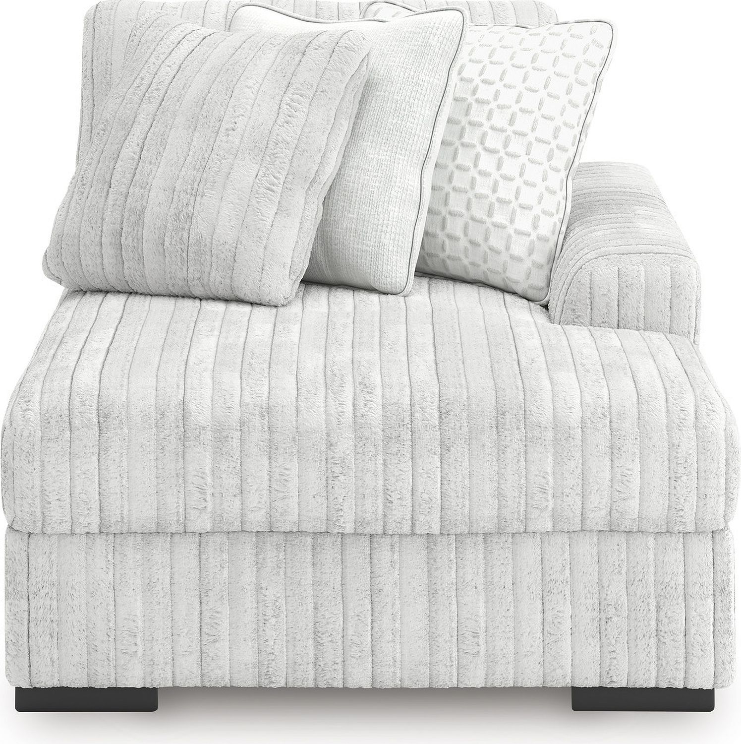 Stupendous 3-Piece Sectional with Double Chaise In Alloy 25903S4