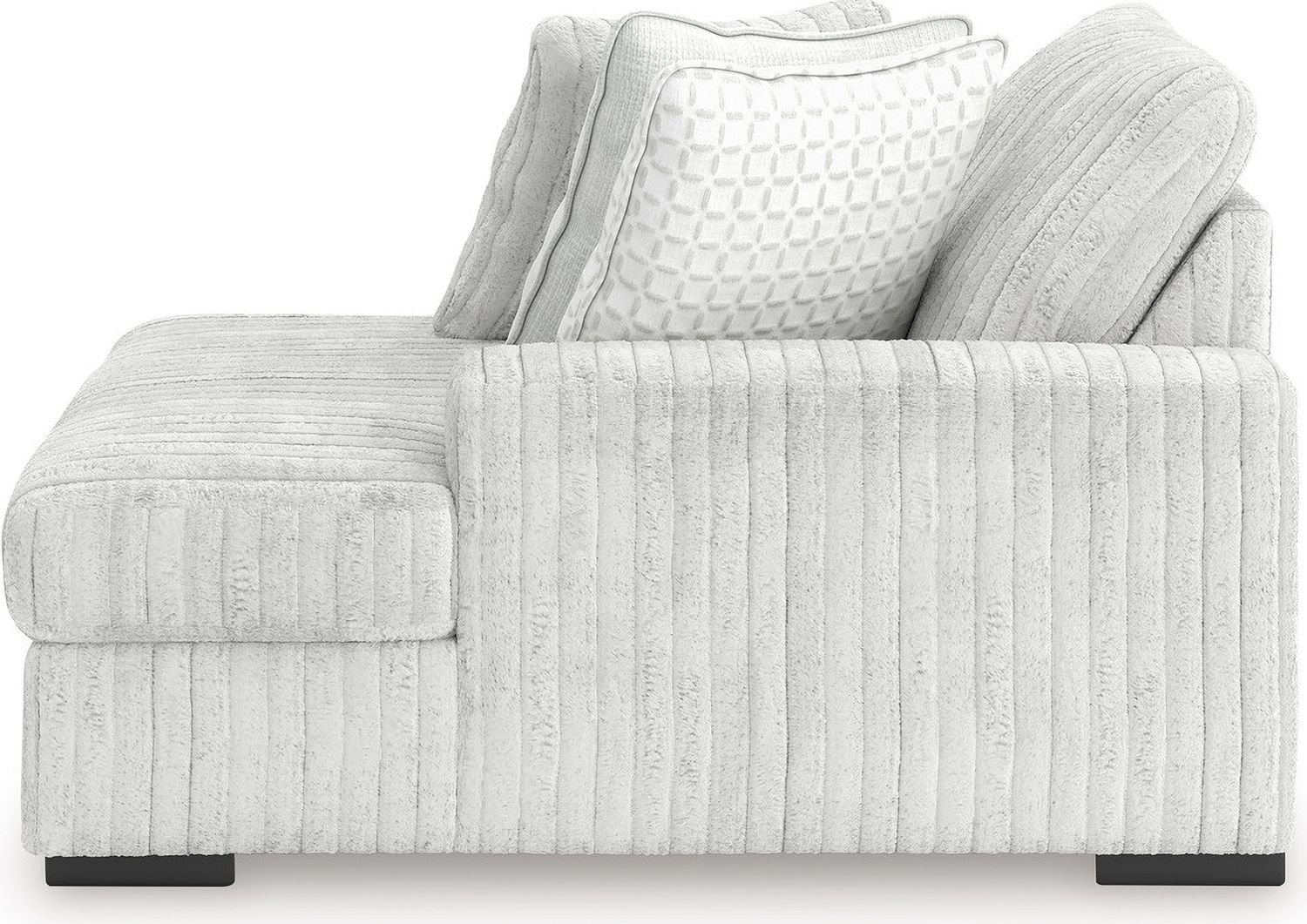 Stupendous 3-Piece Sectional with Double Chaise In Alloy 25903S4