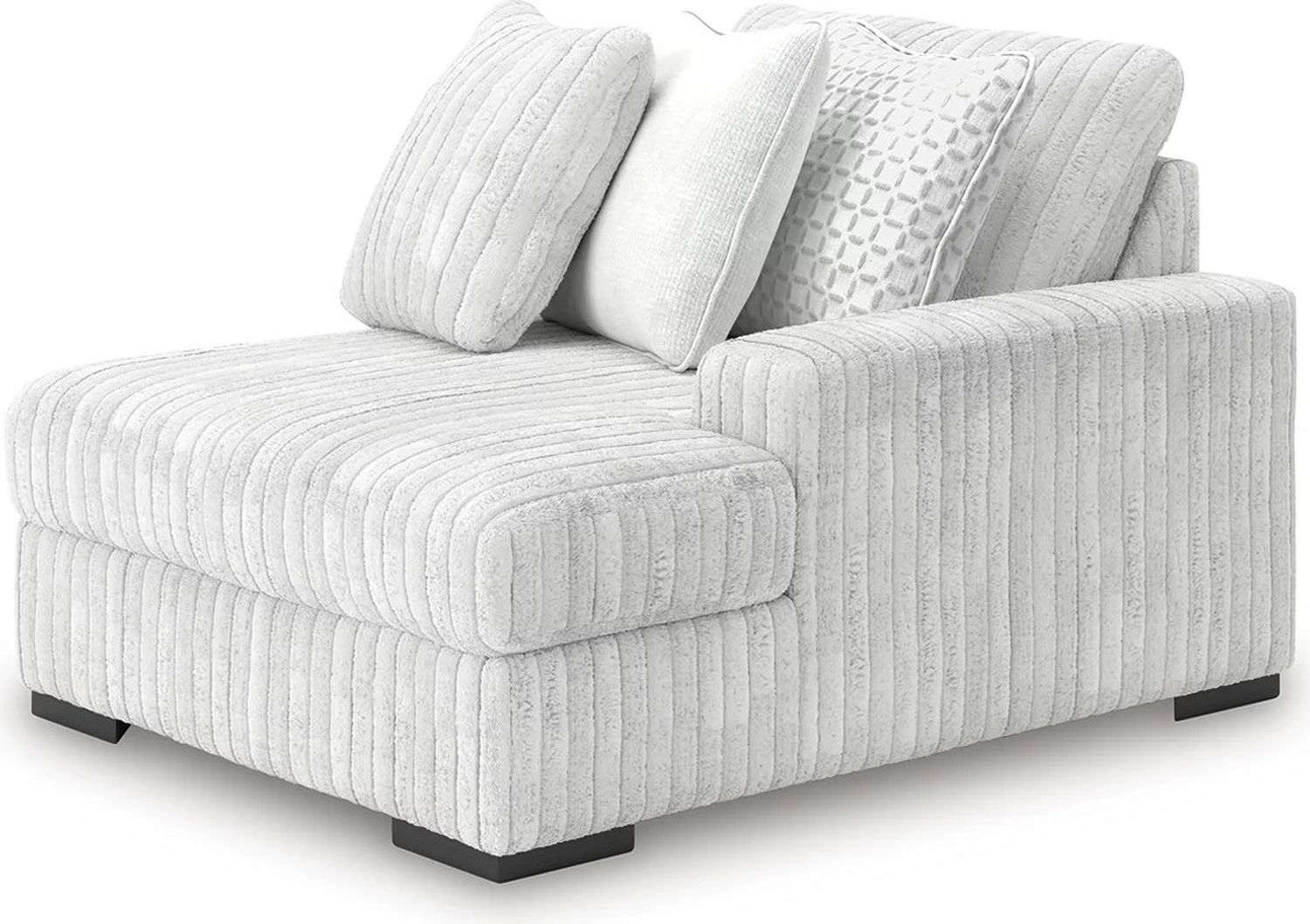 Stupendous 3-Piece Sectional with Double Chaise In Alloy 25903S4