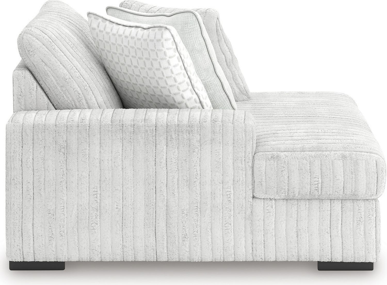 Stupendous 4-Piece Sectional with Double Chaise In Alloy 25903S5