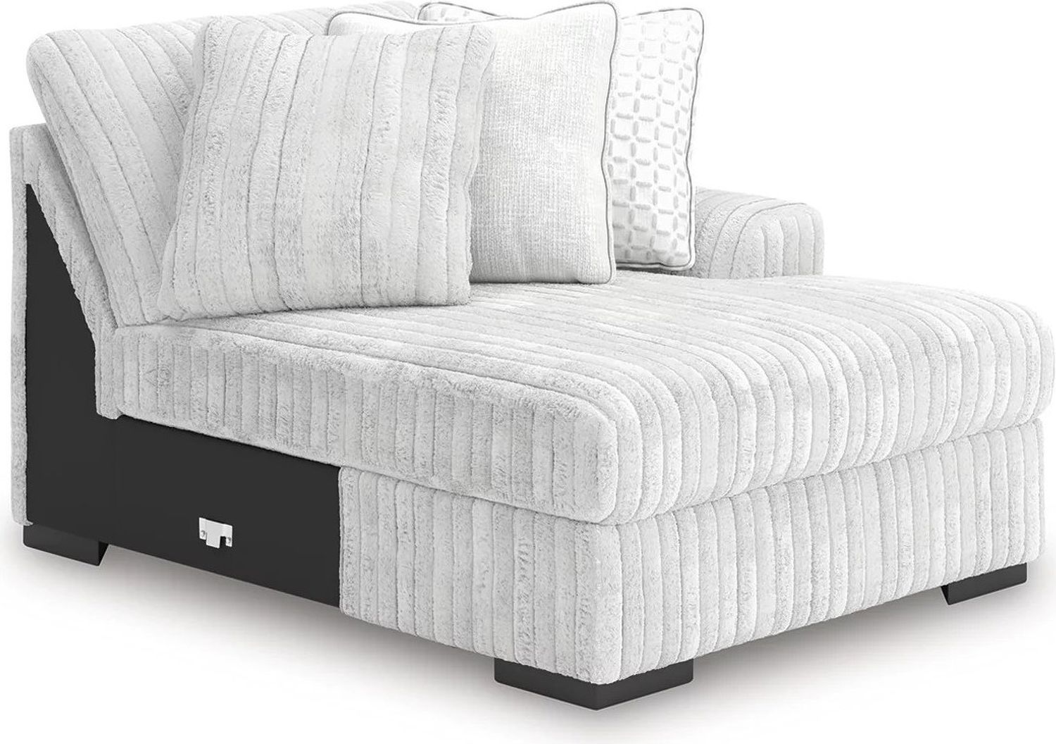 Stupendous 4-Piece Sectional with Double Chaise In Alloy 25903S5