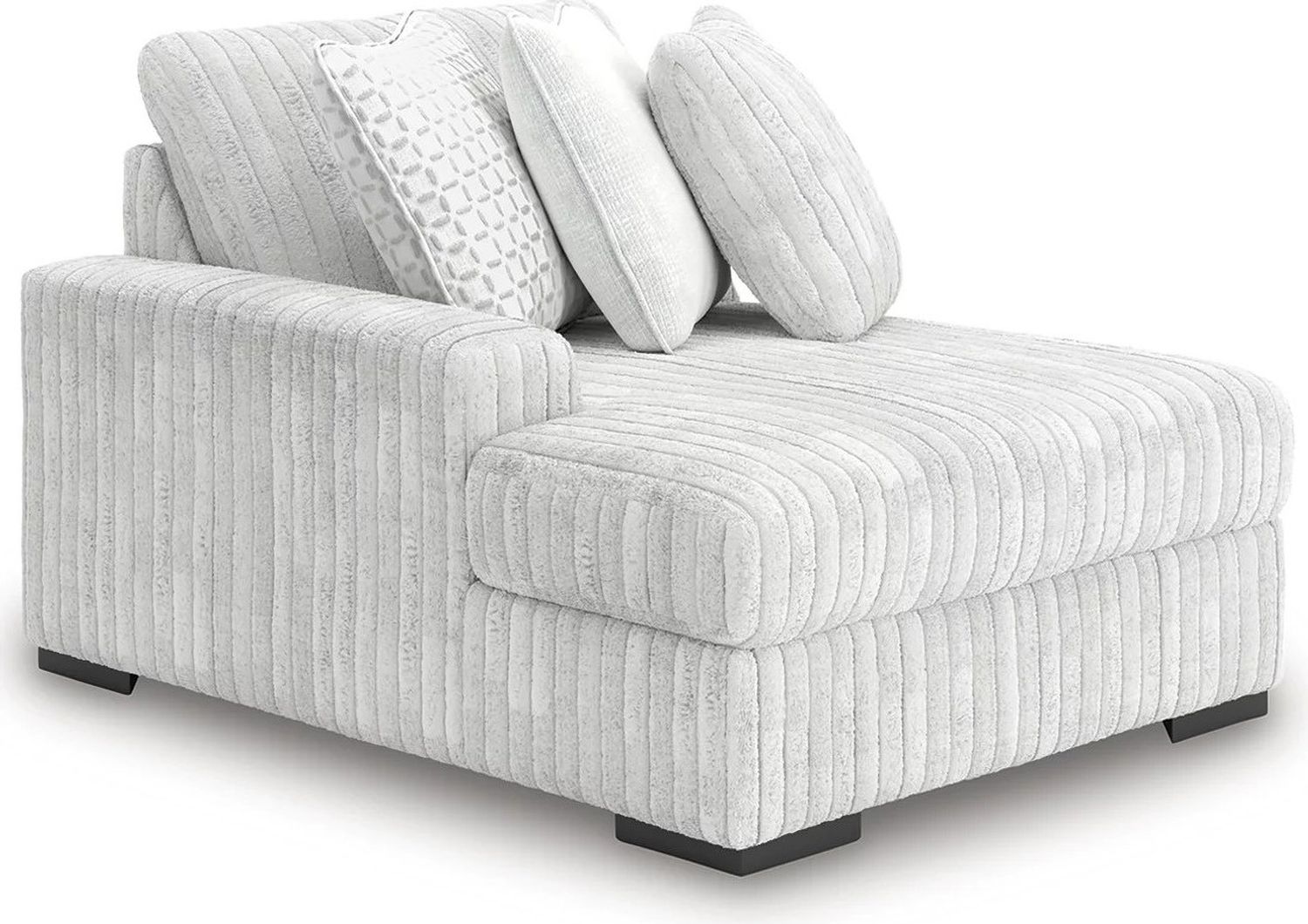 Stupendous 4-Piece Sectional with Double Chaise In Alloy 25903S5