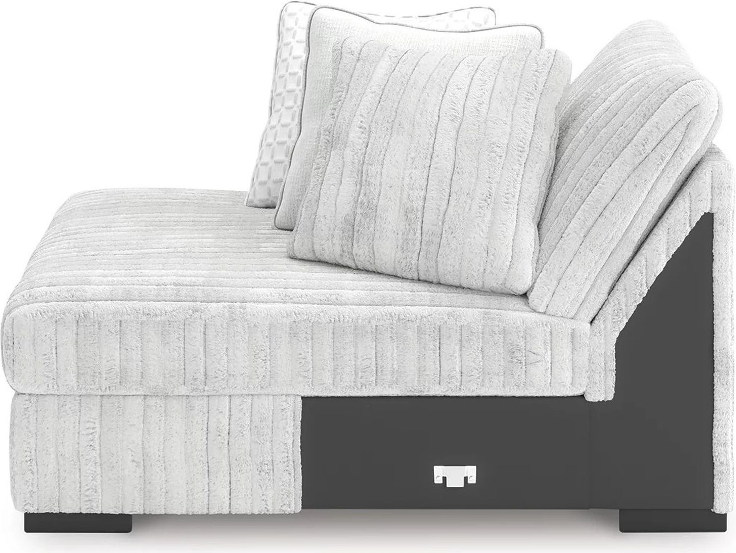 Stupendous 4-Piece Sectional with Double Chaise In Alloy 25903S5