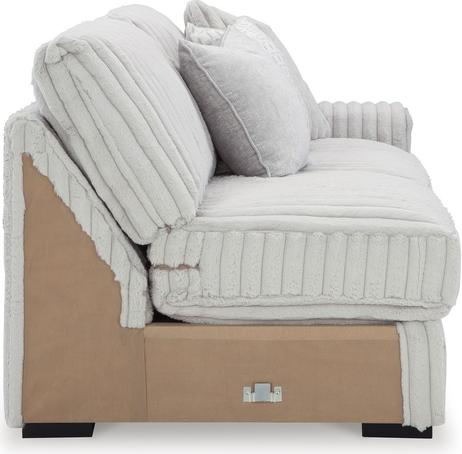 Stupendous 5-Piece Sectional with LAF Chaise In Alloy 25903S8