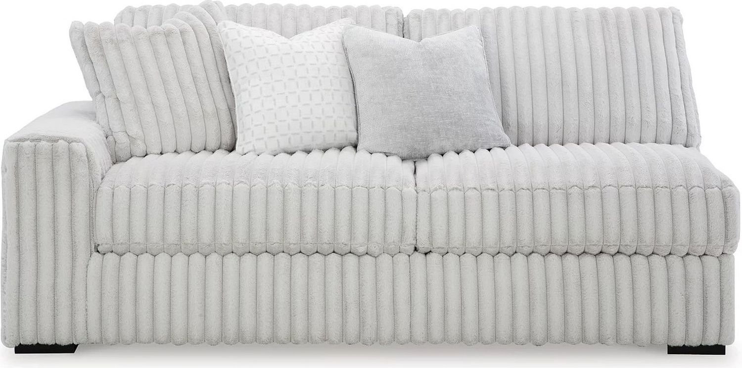 Stupendous 5-Piece Sectional and Ottoman In Alloy 25903U2