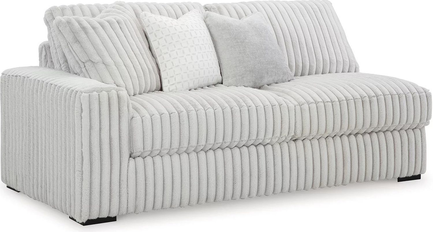 Stupendous 5-Piece Sectional and Ottoman In Alloy 25903U2