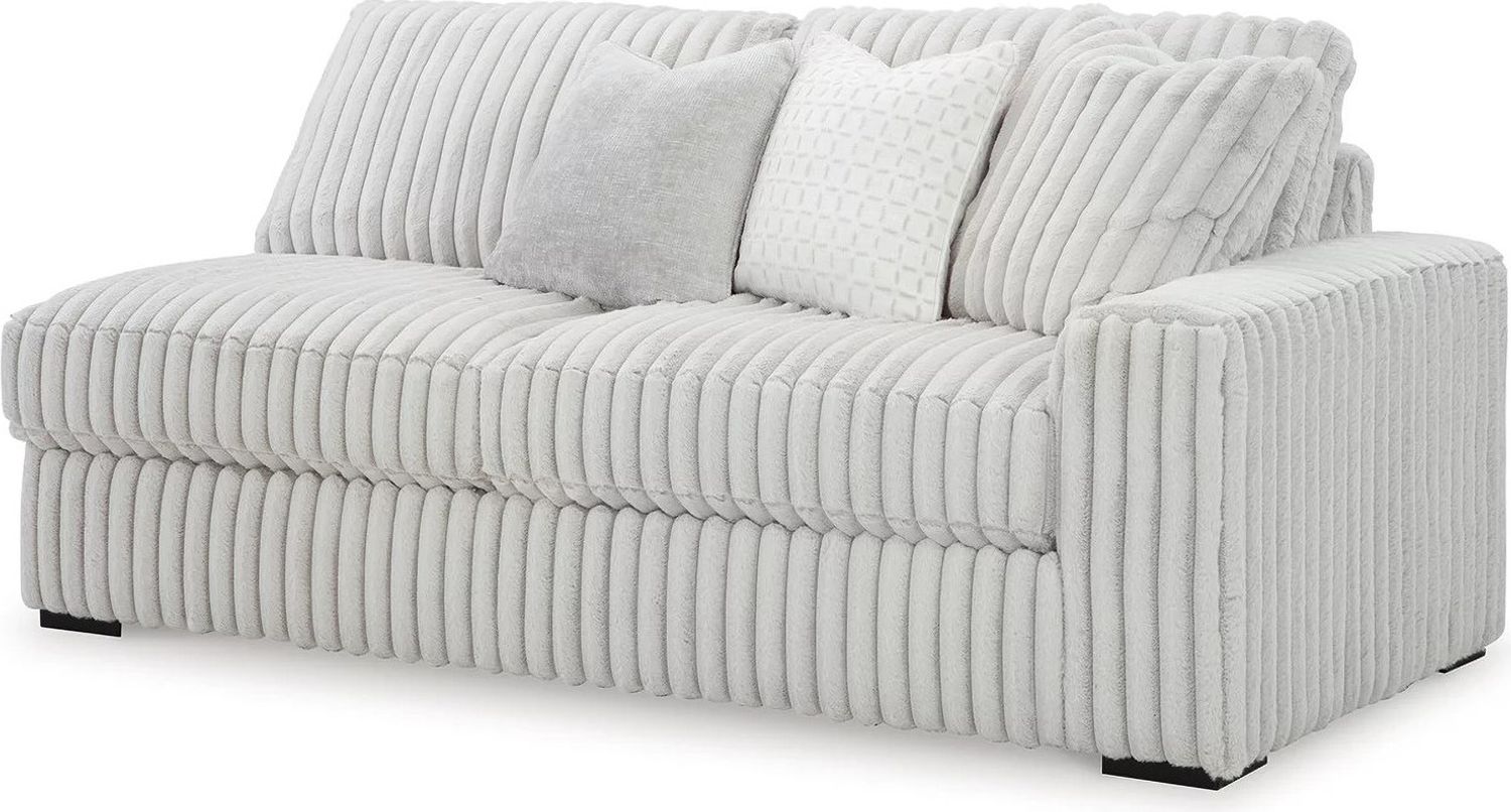 Stupendous 5-Piece Sectional and Ottoman In Alloy 25903U2