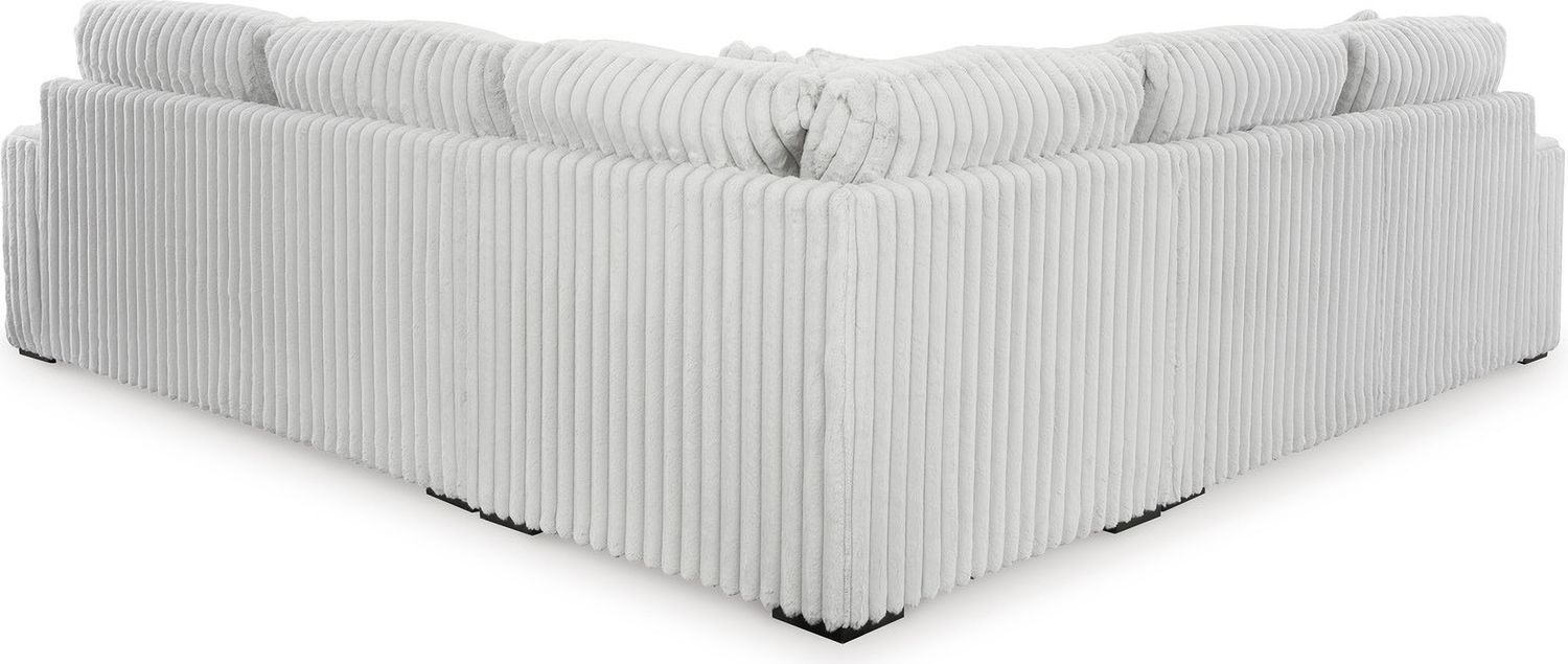 Stupendous 3-Piece Sectional and Ottoman In Alloy 25903U6