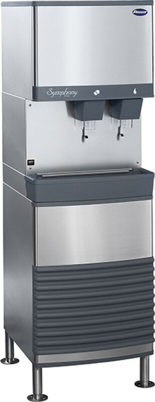 Symphony Plus 25fb414a-l Ice And Water Freestanding Dispenser With Lever Dispense 25 Lbs Of Chewblet Nugget Ice And Produces Up To 425 Lbs Daily 25FB414AL