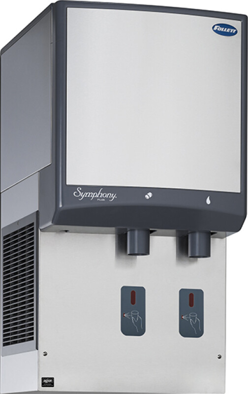 Symphony Plus 25hi414a-s0-00 Ice And Water Wall Mount Dispenser With Sensorsafe Infrared Dispense Stores 25 Lbs Of Chewblet Nugget Ice And Produces Up To 425 Lbs Daily 25HI414AS000