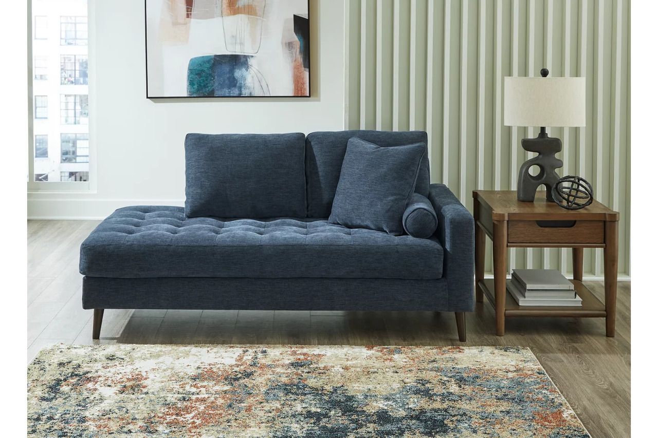 Bixler Right-Arm Facing Corner Chaise In Navy 2610617