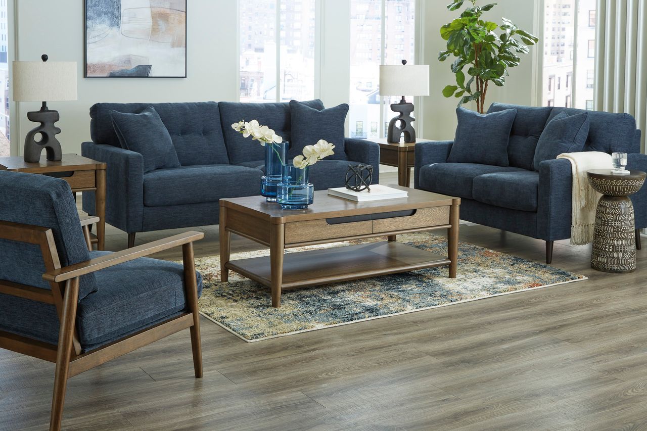 Bixler Sofa In Navy 2610638