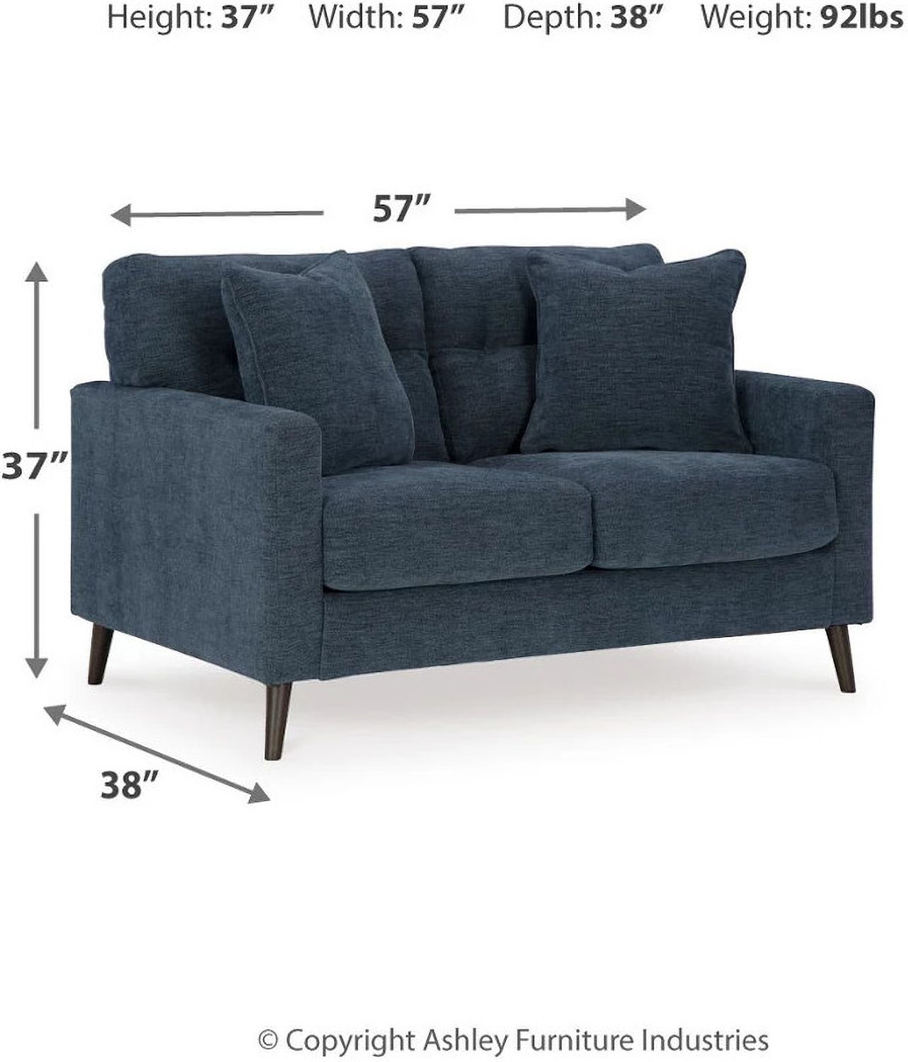 Bixler Living Room Set In Navy 26106U1