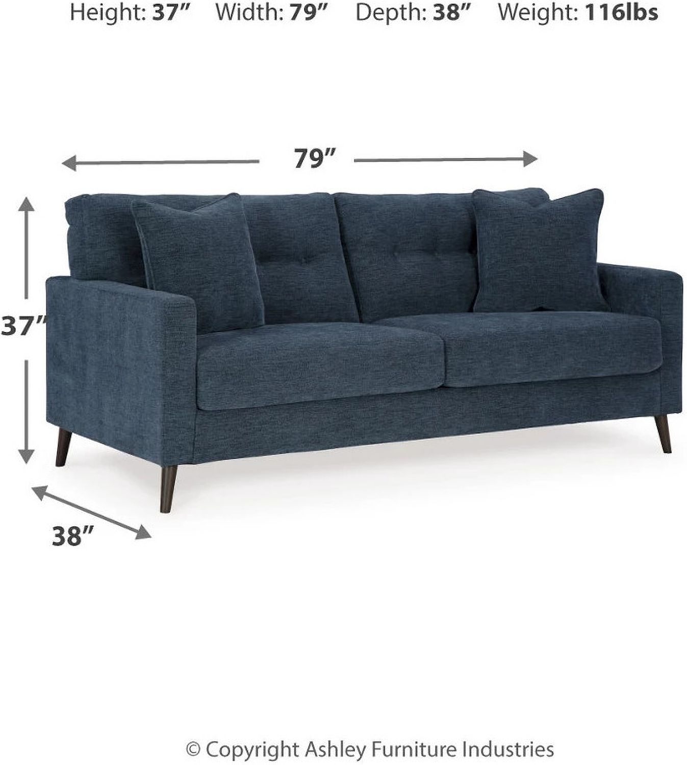 Bixler Living Room Set In Navy 26106U1
