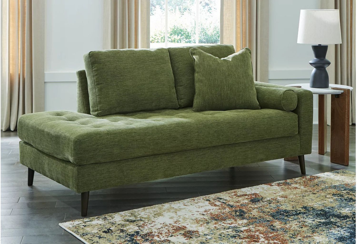 Bixler Right-Arm Facing Corner Chaise In Olive 2610717