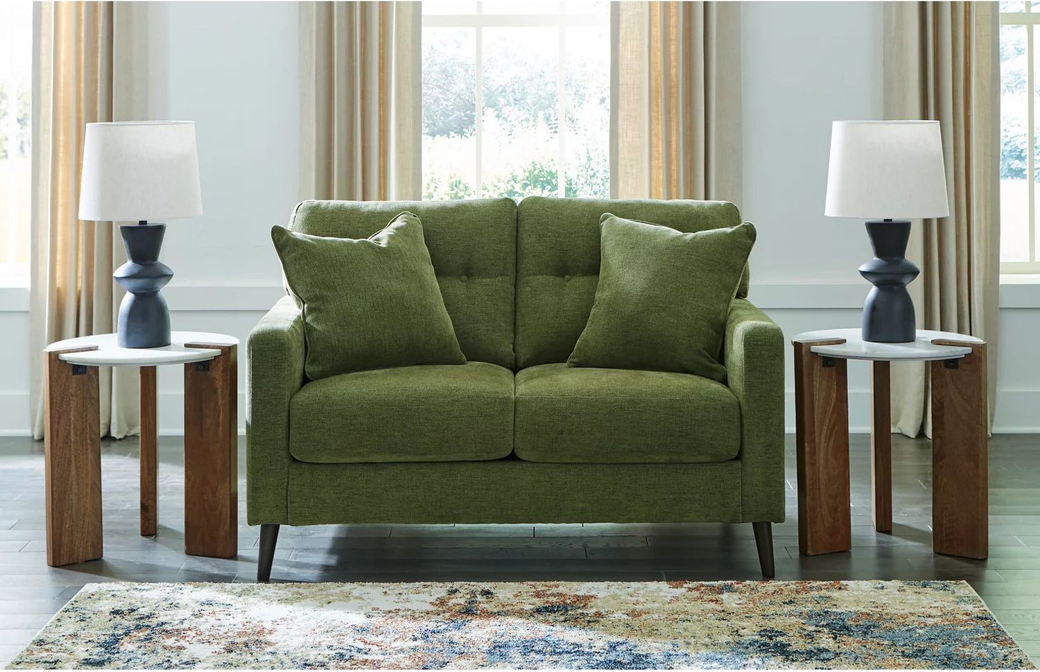 Bixler Loveseat In Olive 2610735