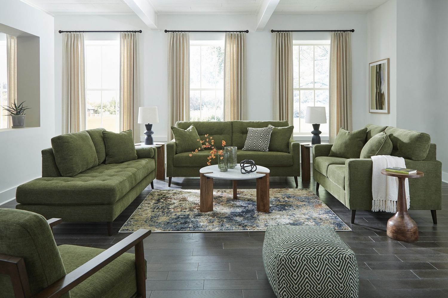 Bixler Loveseat In Olive 2610735