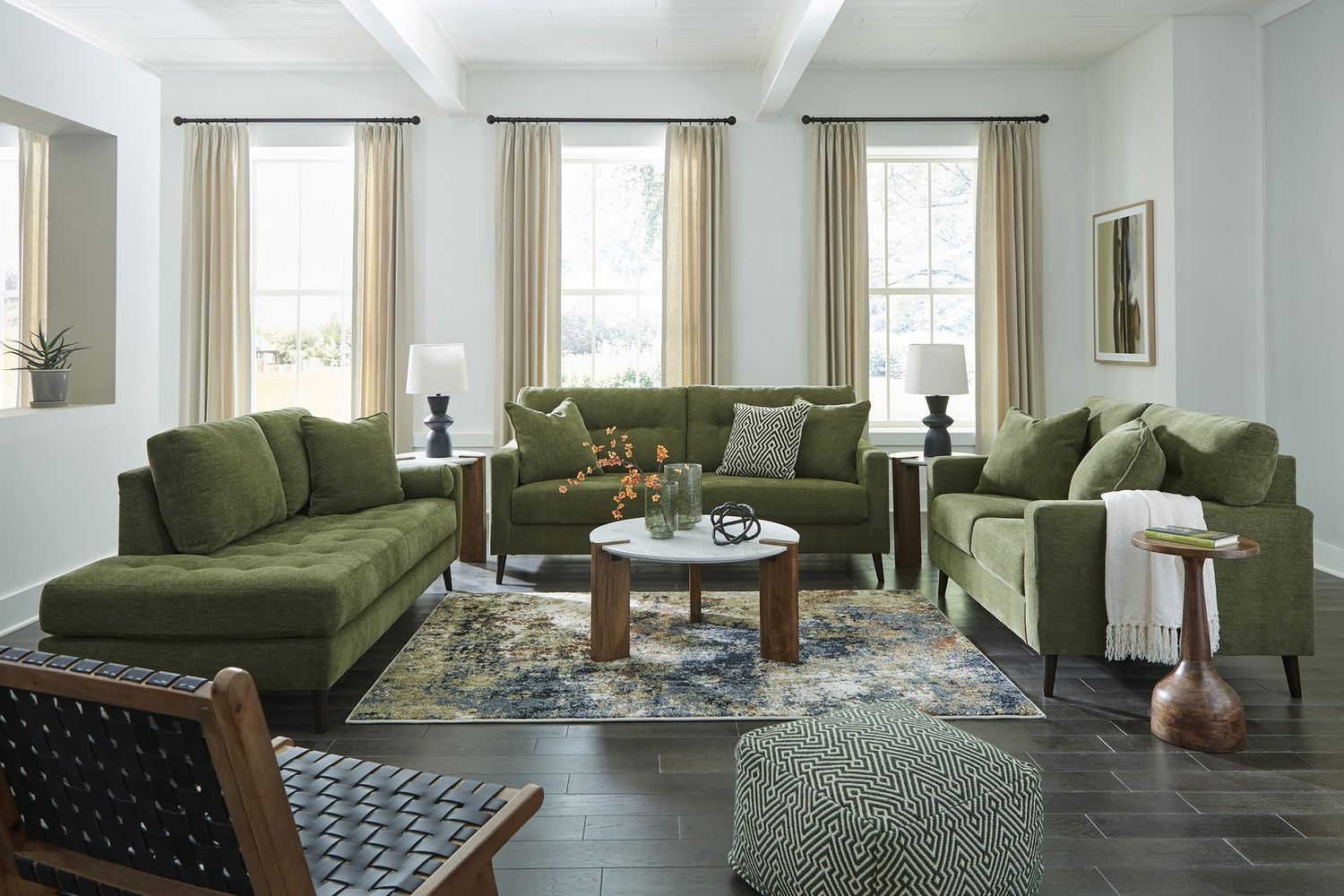 Bixler Loveseat In Olive 2610735