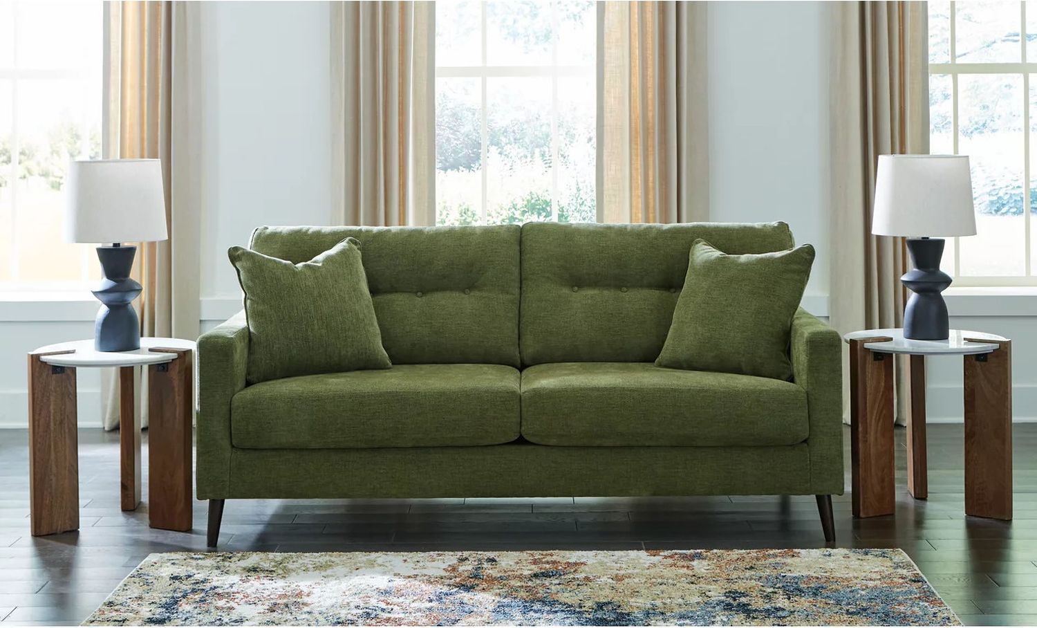 Bixler Sofa In Olive 2610738