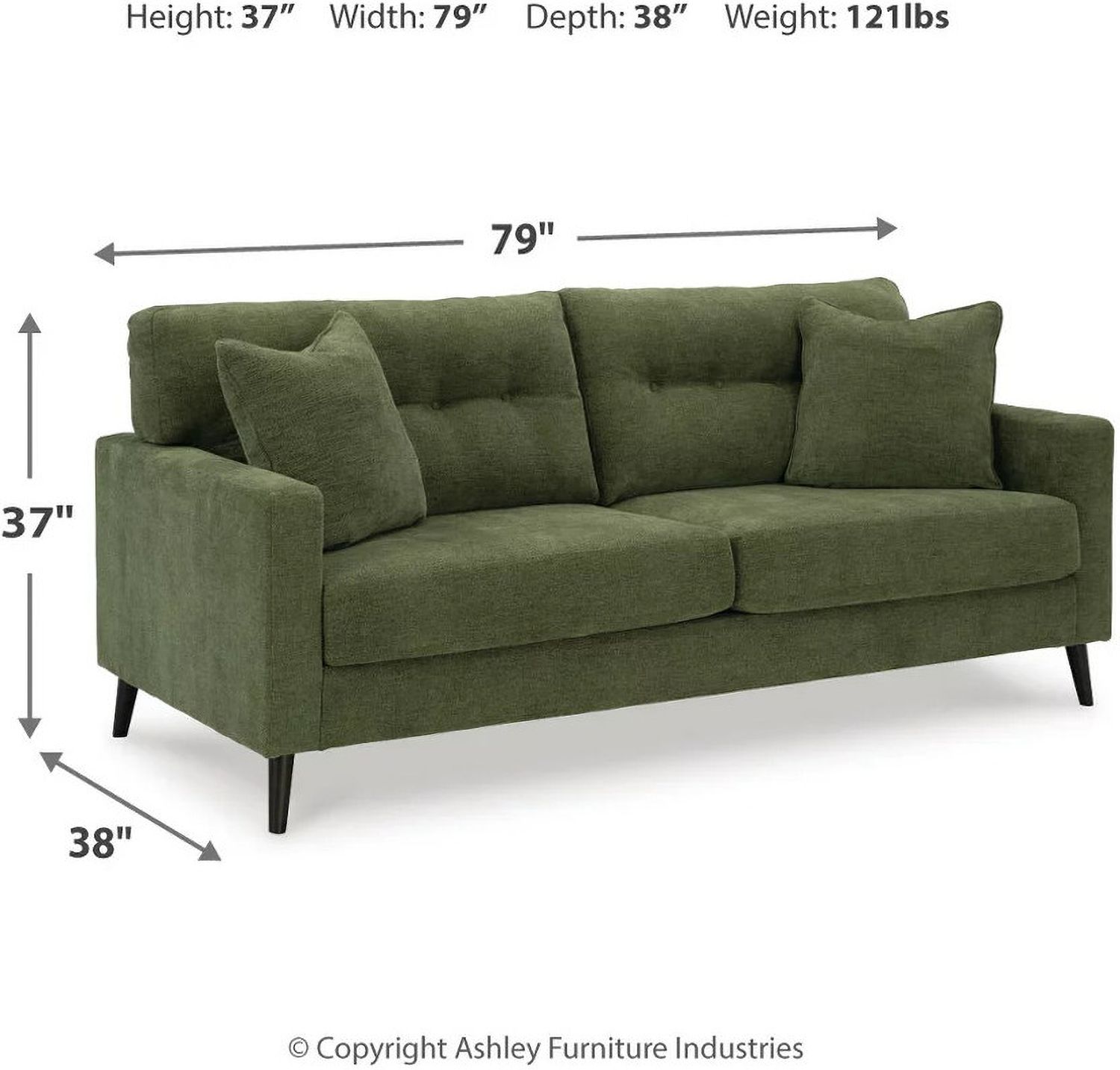 Bixler Sofa In Olive 2610738