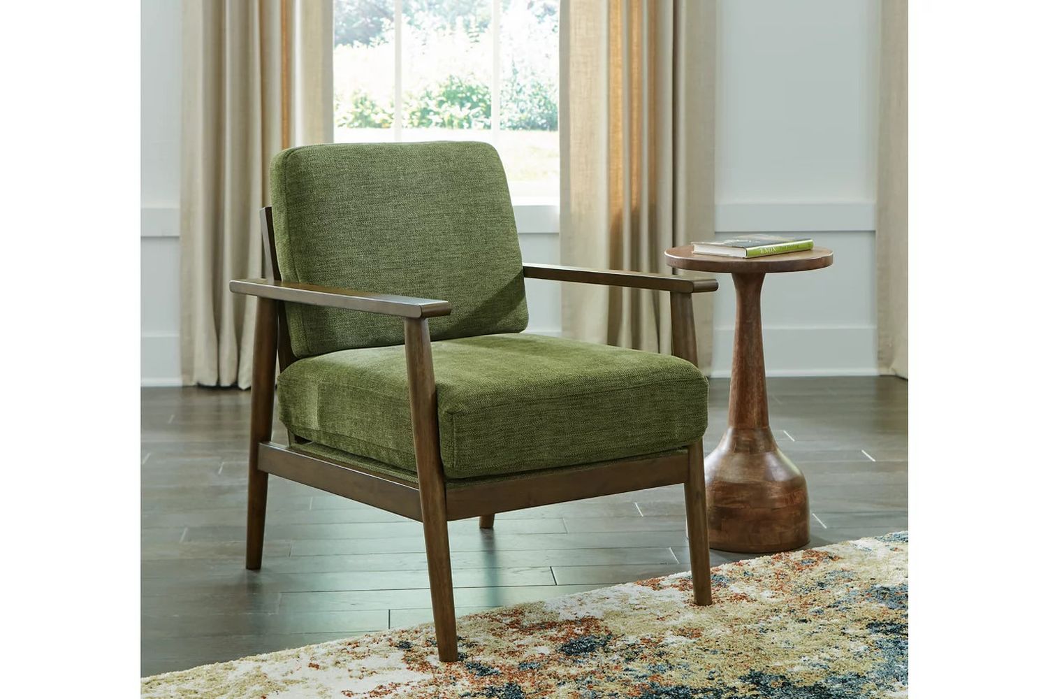 Bixler Showood Accent Chair In Olive 2610760