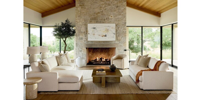Allure Track Arm Chaise Sectional 2611LCSECTFC