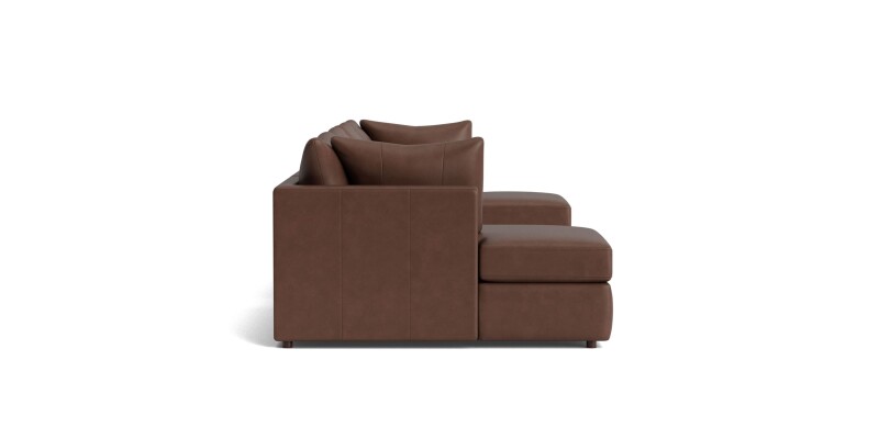 Beckham Leather Modular Chaise Sectional Sofa 2676CDCSECTLKIT53