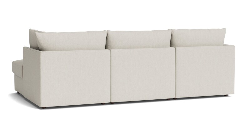 Beckham Thin Track Arm Modular Sofa with Ottoman 2676CSECT23KIT23