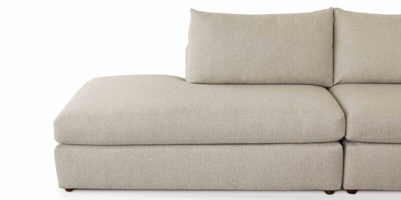 Beckham Bumper Modular Sectional with Console 2676CSECTLBFC