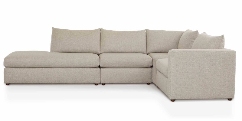 Beckham Bumper Modular Sectional with Console 2676CSECTLBKIT25