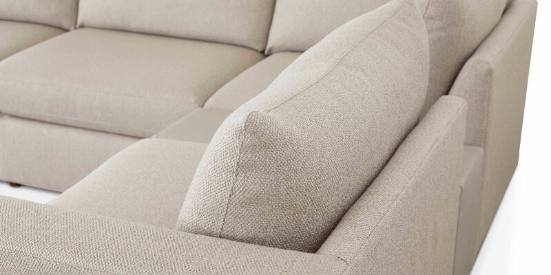 Beckham Bumper Modular Sectional with Console 2676CSECTLBKIT25