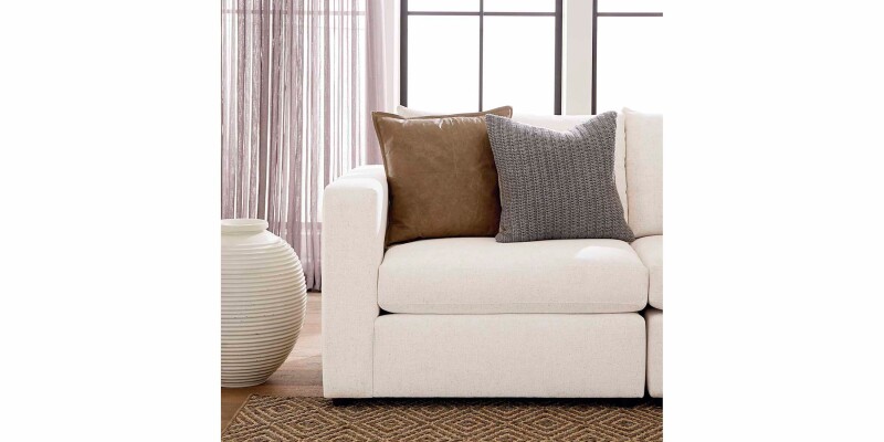 Beckham Bumper Modular Sectional with Console 2676CSECTLBKIT35