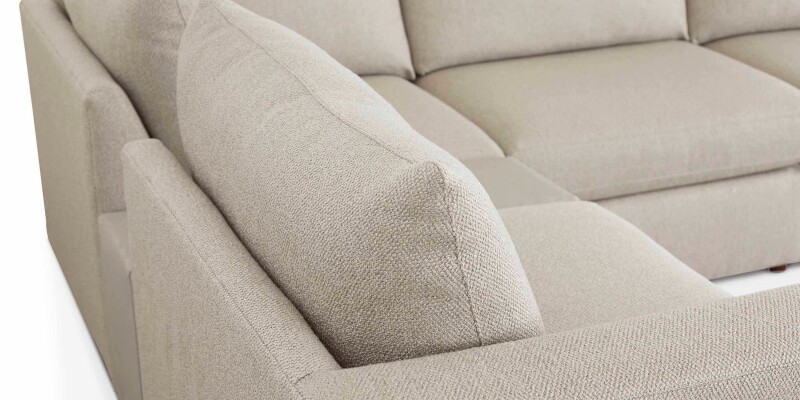Beckham Bumper Modular Sectional with Console 2676CSECTRBKIT23