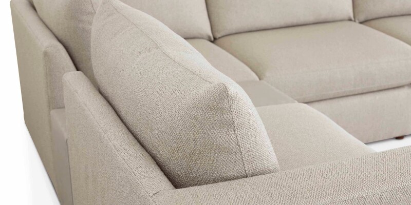 Beckham Bumper Modular Sectional with Console 2676CSECTRBKIT27