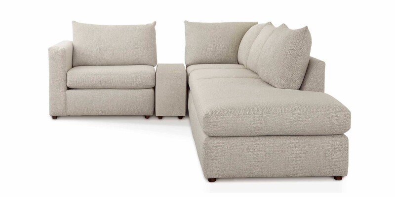Beckham Bumper Modular Sectional with Console 2676CSECTRBKIT29
