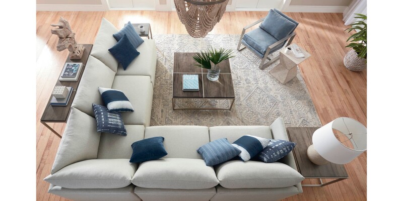 Beckham Thin Track Arm Modular L-Shaped Sectional 2676LSECTARMKIT25