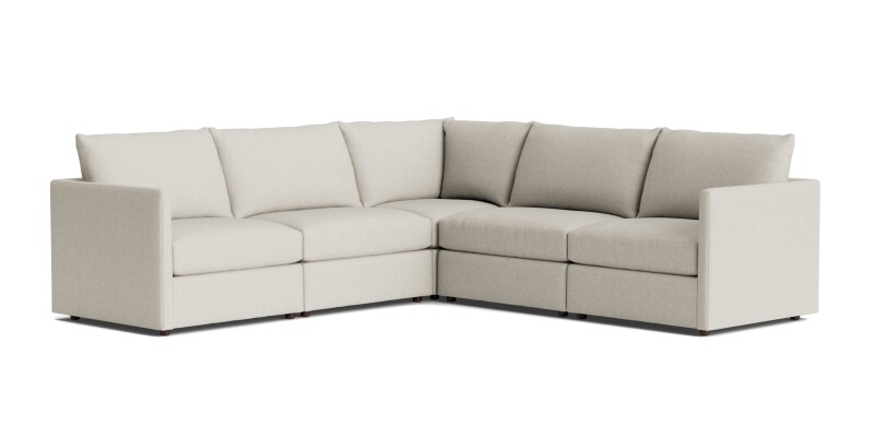 Beckham Thin Track Arm Modular L-Shaped Sectional 2676LSECTARMKIT27