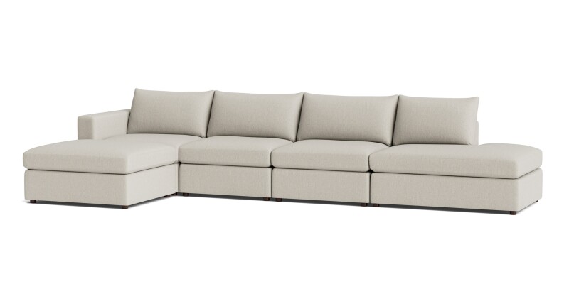 Beckham Bumper Modular L-Shaped Sectional 2676RBSECTWKIT35