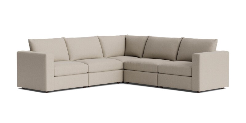 Beckham Track Arm Modular Sofa with Ottoman 2676SCSECTFC