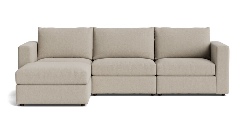 Beckham Track Arm Modular Sofa with Ottoman 2676SCSECTFC0