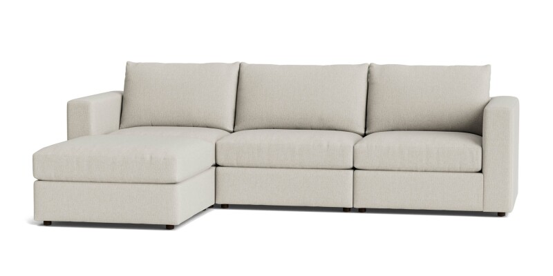 Beckham Track Arm Modular Sofa with Ottoman 2676SCSECTKIT25