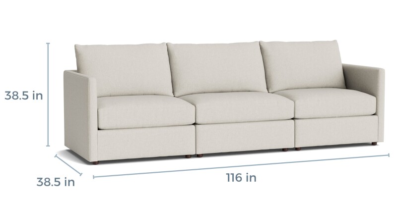 Beckham Thin Track Arm Modular Sofa 2676SOFAKIT34