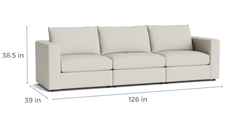Beckham Track Arm Modular Sofa 2676WA3SOFAKIT34