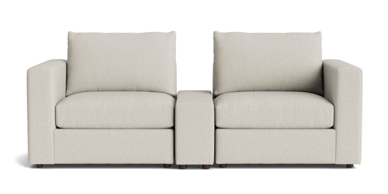 Bassett Furniture Beckham Track Arm Modular Sofa Cream 2676WACSOFAKIT25 Picture 1