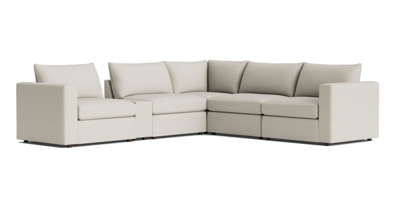 Beckham Track Arm Modular L-Shaped Sectional 2676WLSECTKIT24